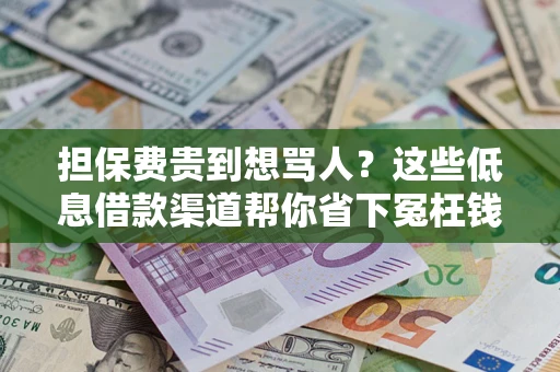 北京担保费贵到想骂人？这些低息借款渠道帮你省下冤枉钱