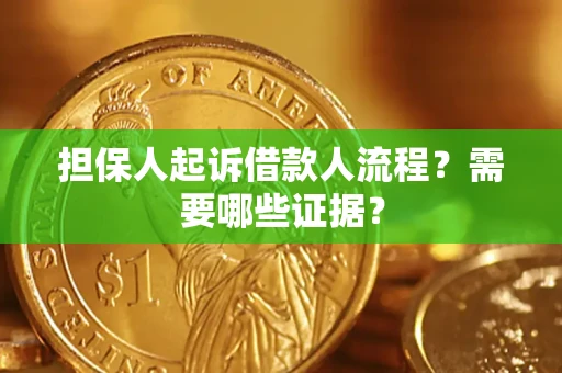 北京担保人起诉借款人流程?需要哪些证据? 北京担保人起诉借款人流程?需要哪些证据?