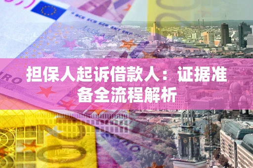 北京担保人起诉借款人：证据准备全流程解析